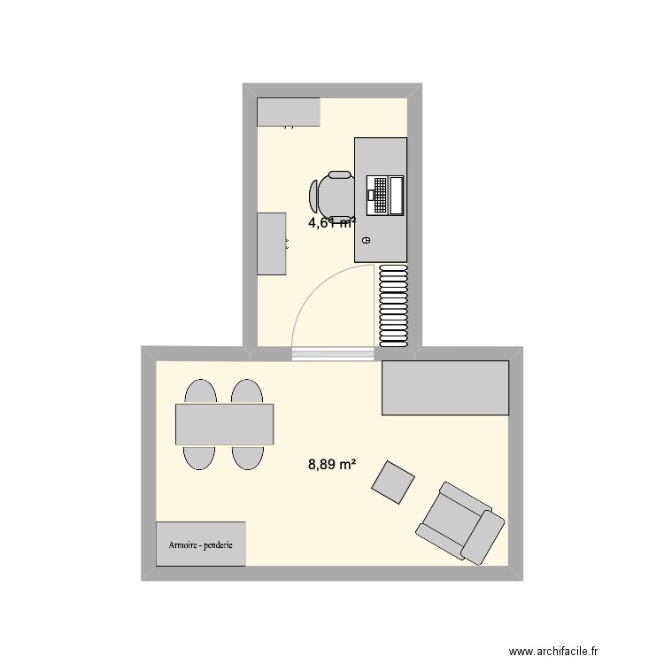 BUREAU SALLE DE PAUSE. Plan de 0 pièce et 0 m2