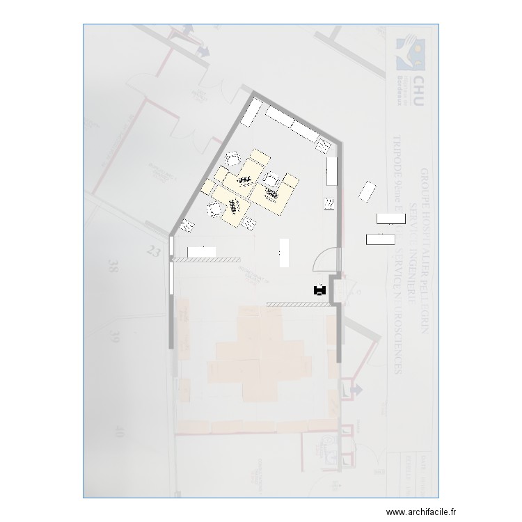 bureau AMA 10eme n2. Plan de 0 pièce et 0 m2