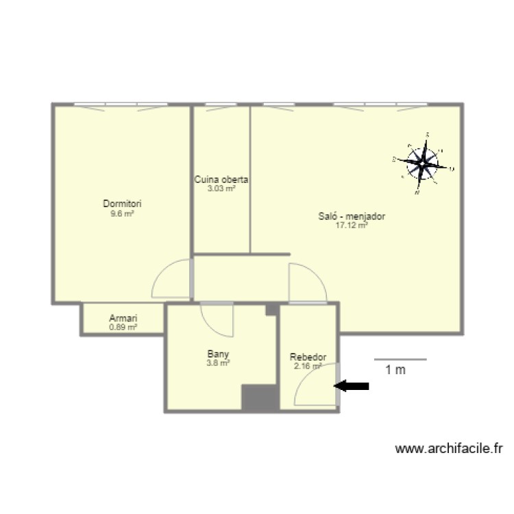 ED BETANIA BLOC B MENYS 2 3 C LES ARRIBES N 7 ENCAMP. Plan de 0 pièce et 0 m2
