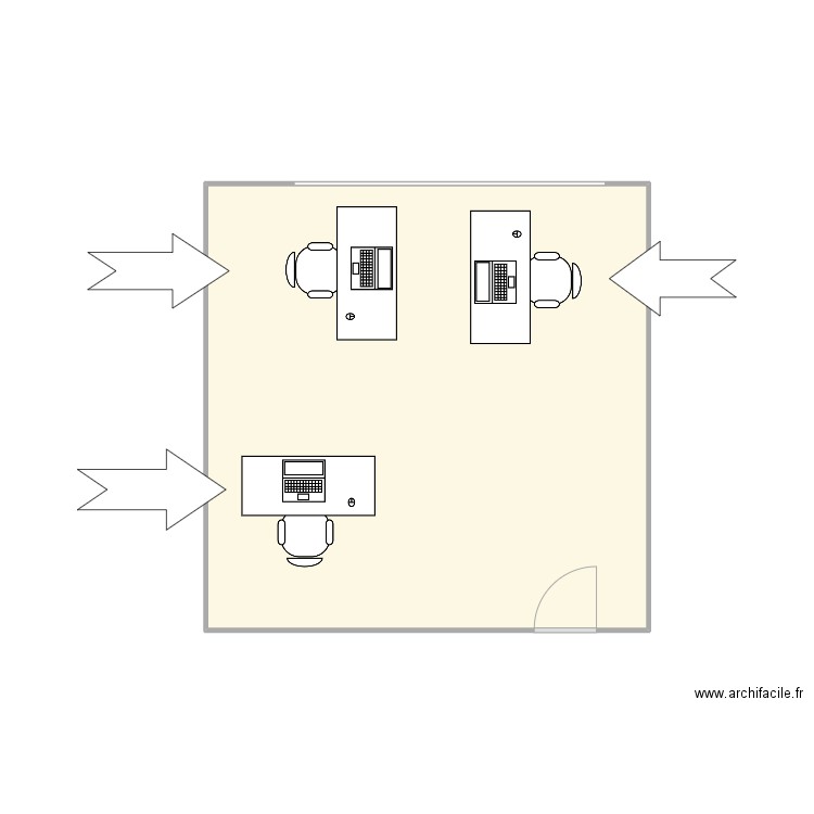 B304-84GRE. Plan de 1 pièce et 32 m2