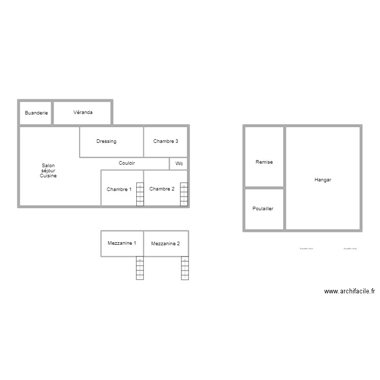 CLOHARS FOUESNANT MANCARDI. Plan de 0 pièce et 0 m2