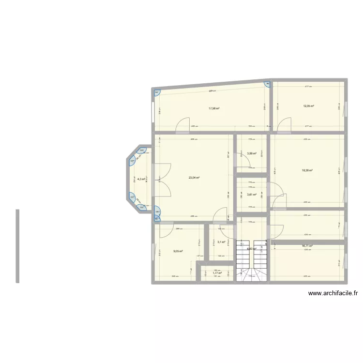 etage 1 Tabac. Plan de 