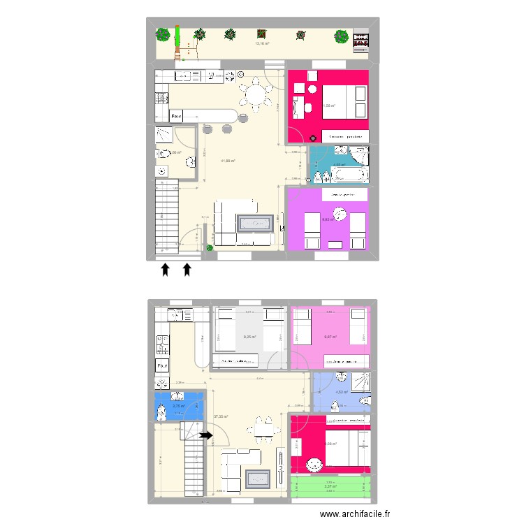 maison . Plan de 0 pièce et 0 m2