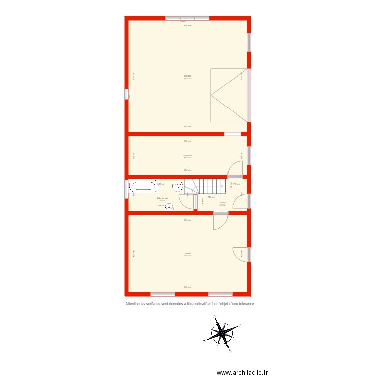 BI 4058 rdc côté. Plan de 0 pièce et 0 m2