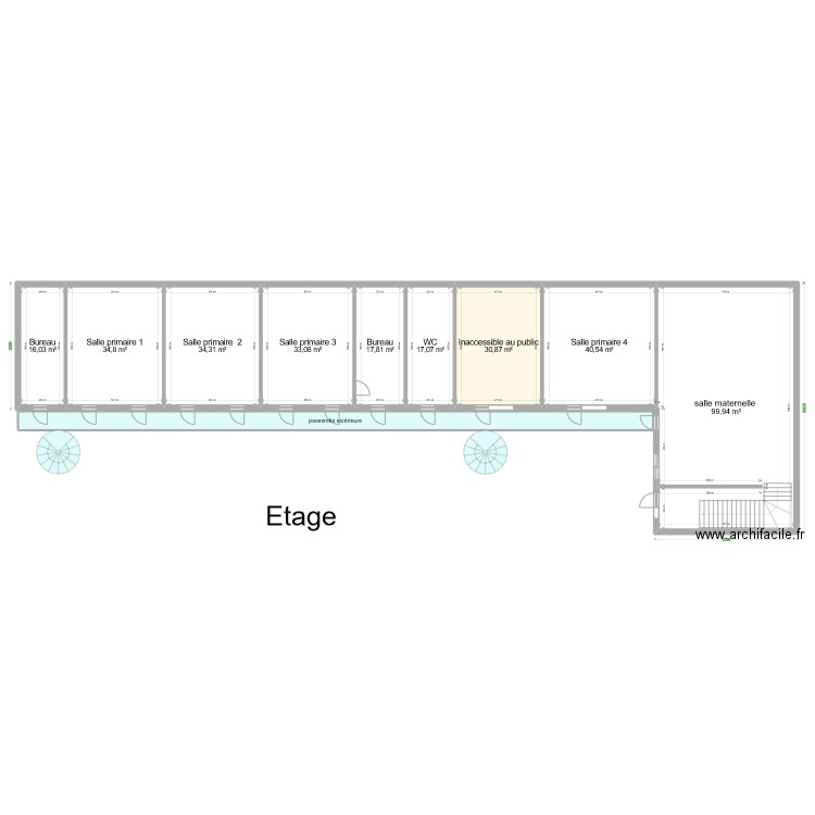 Ecole Bienheureux Abbé Fouque - 1er étage. Plan de 0 pièce et 0 m2