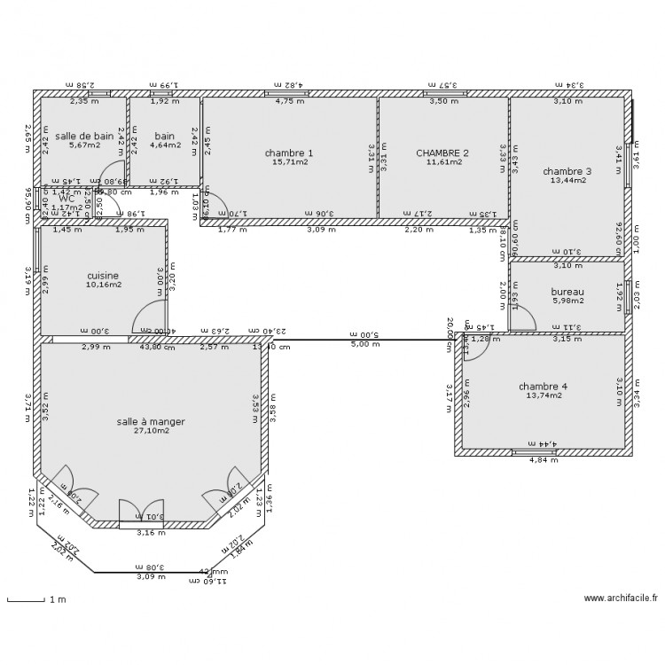 thies etage. Plan de 0 pièce et 0 m2