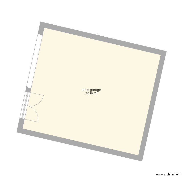 LAURE SOUS GARAGE. Plan de 0 pièce et 0 m2
