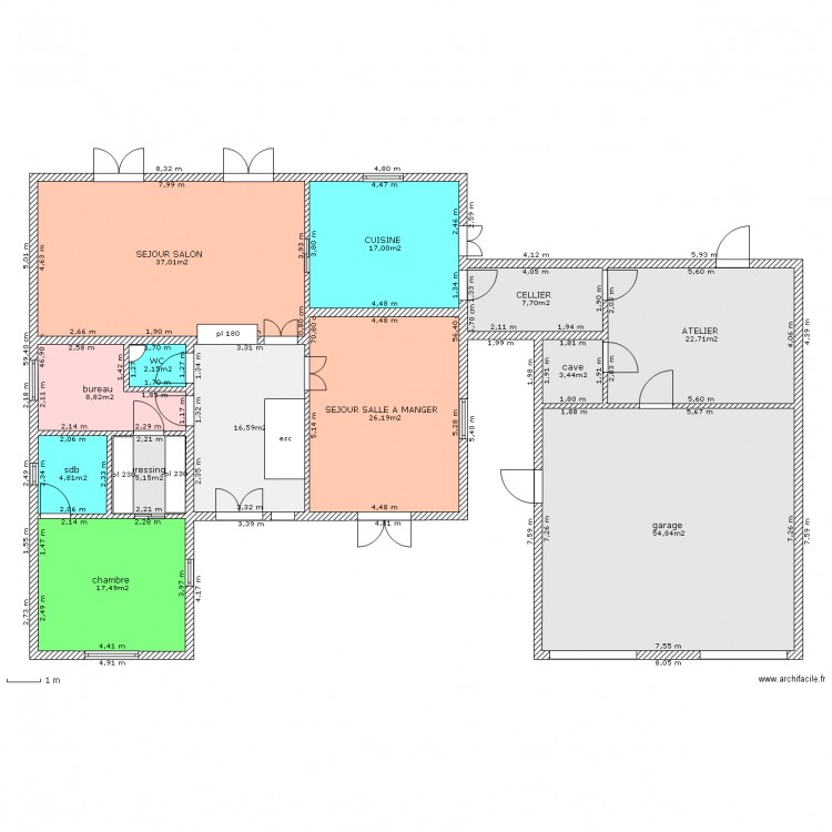 MAISON EN l nlc rdc. Plan de 0 pièce et 0 m2