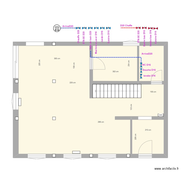 ABAJO PLOMBIER. Plan de 0 pièce et 0 m2