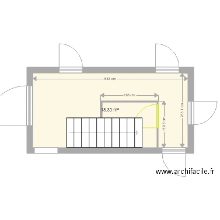 coulir. Plan de 0 pièce et 0 m2