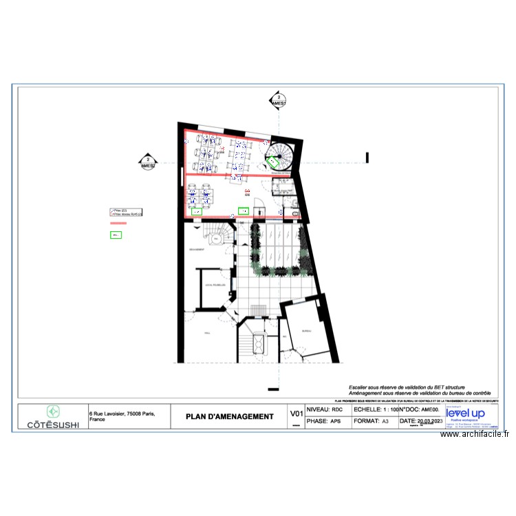 RDC Cote Suchi. Plan de 0 pièce et 0 m2