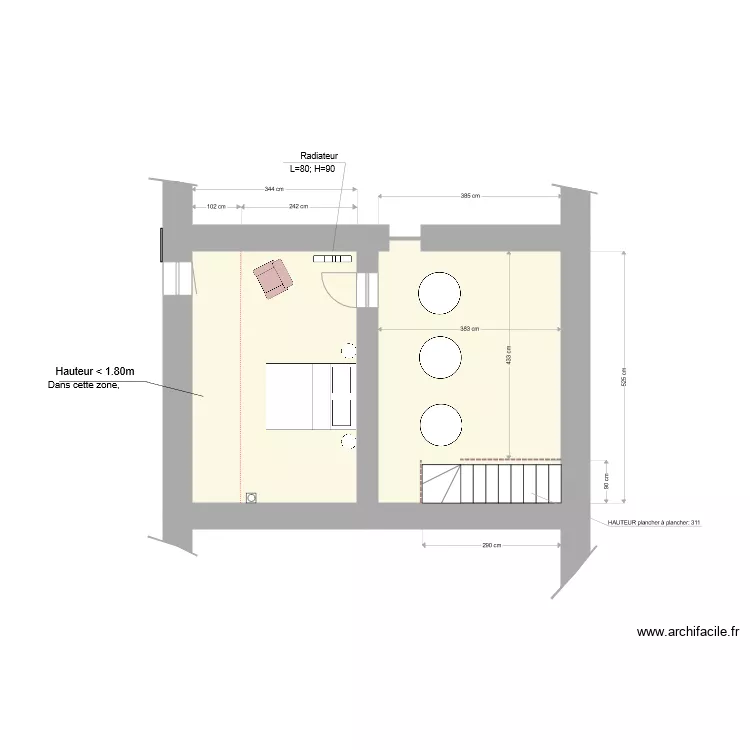 St V&eacute;ran. Plan de 