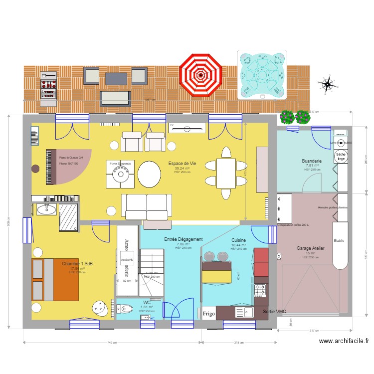 MPPedProjetRdCEtageV6. Plan de 0 pièce et 0 m2