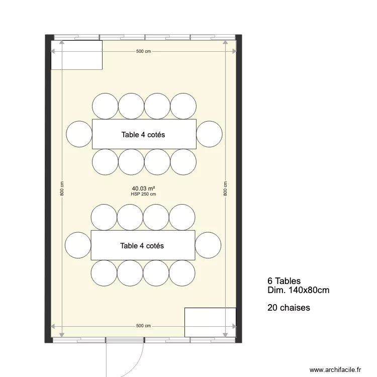 Salle de R&eacute;union 2. Plan de 