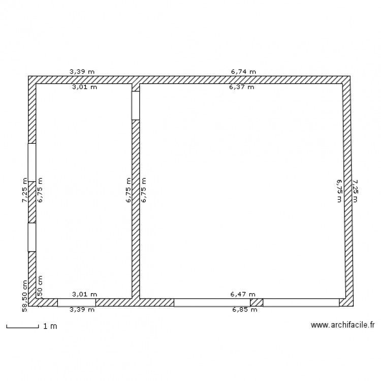 Garage. Plan de 0 pièce et 0 m2