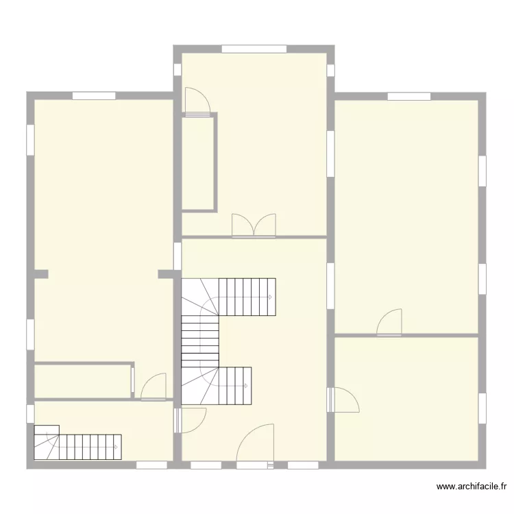 bas 1 avec porte . Plan de 