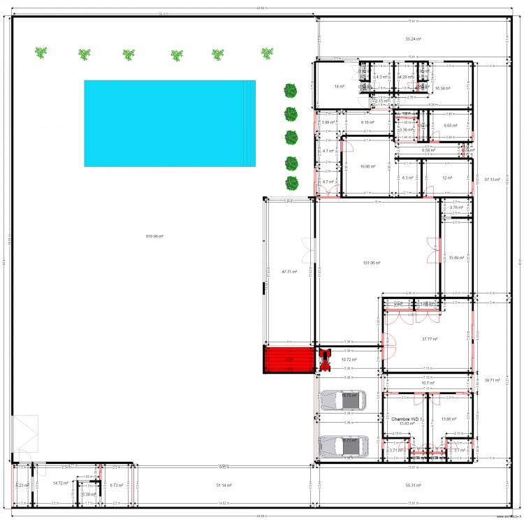 CHIC HOTEL 1 REZ DE CHAUSSE. Plan de 0 pièce et 0 m2