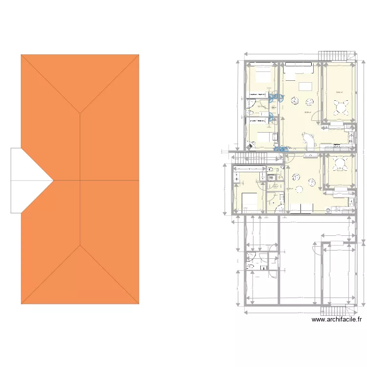 fond brul&eacute; ducos. Plan de 