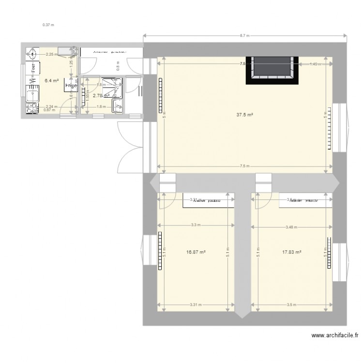 TOULENNE  LAMOULIE 1. Plan de 0 pièce et 0 m2