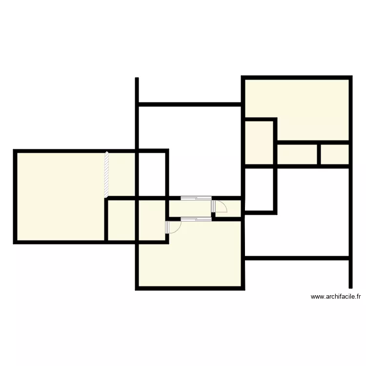 Plan Owendo Studios. Plan de 