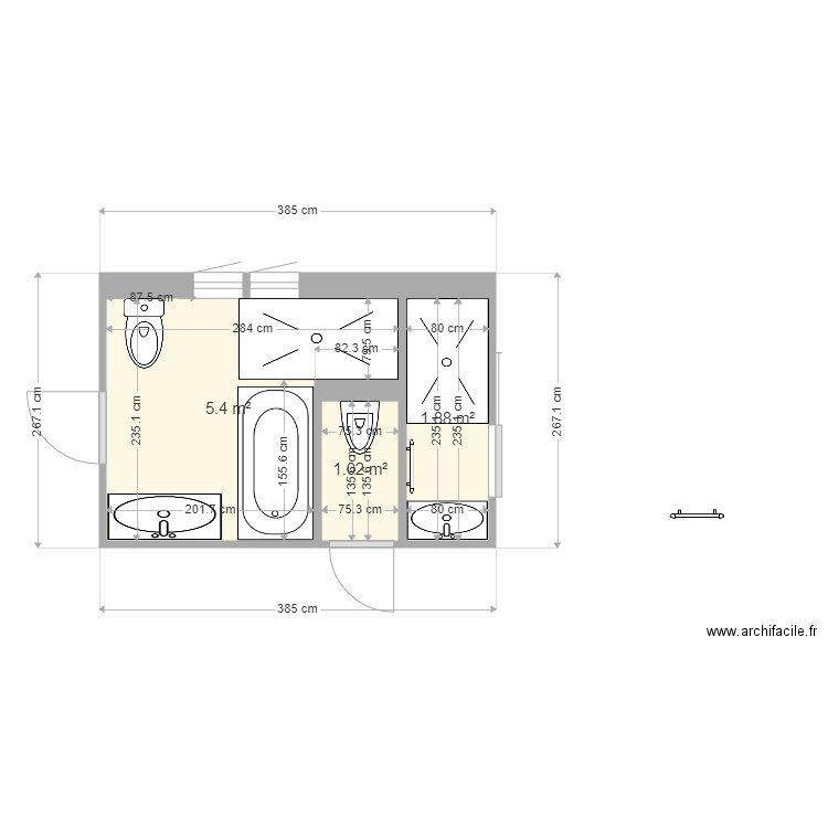 sdb guillet raphael 4. Plan de 0 pièce et 0 m2