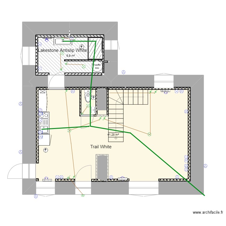 Olivier elec 2. Plan de 11 pièces et 110 m2