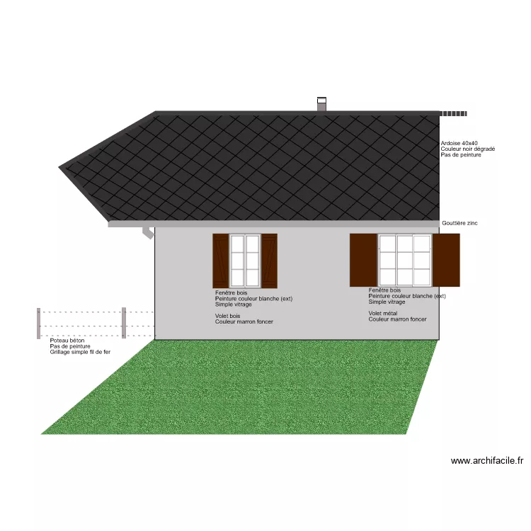 PLAN FACADE - AVANT TX - 3. Plan de 
