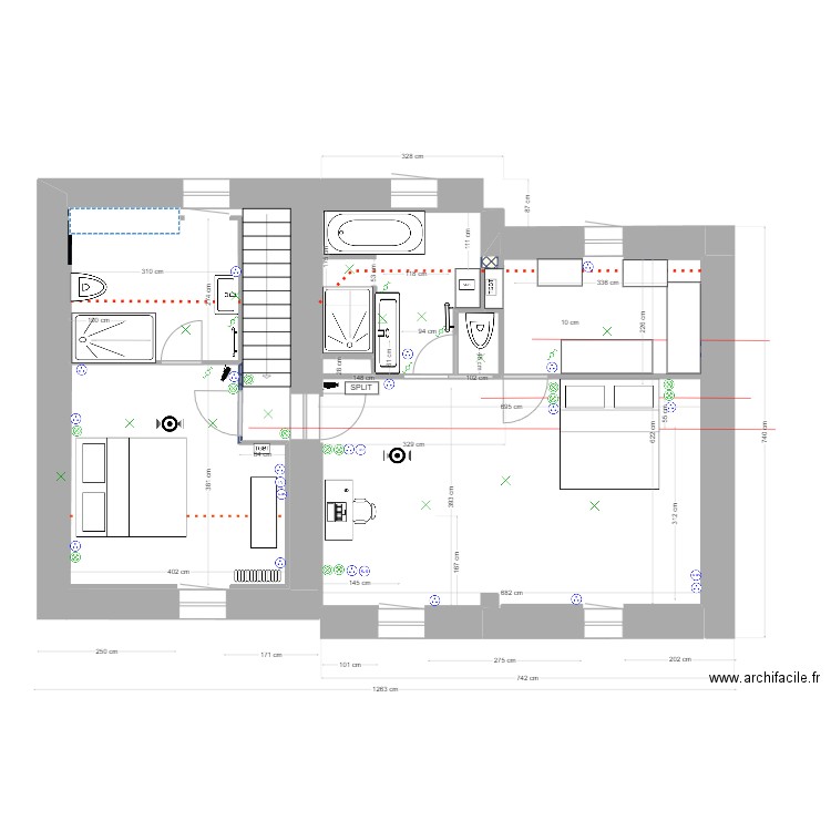 Etage ELECTRICITE. Plan de 0 pièce et 0 m2