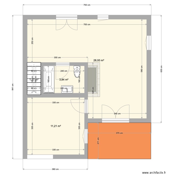 Rdc mazet . Plan de 0 pièce et 0 m2