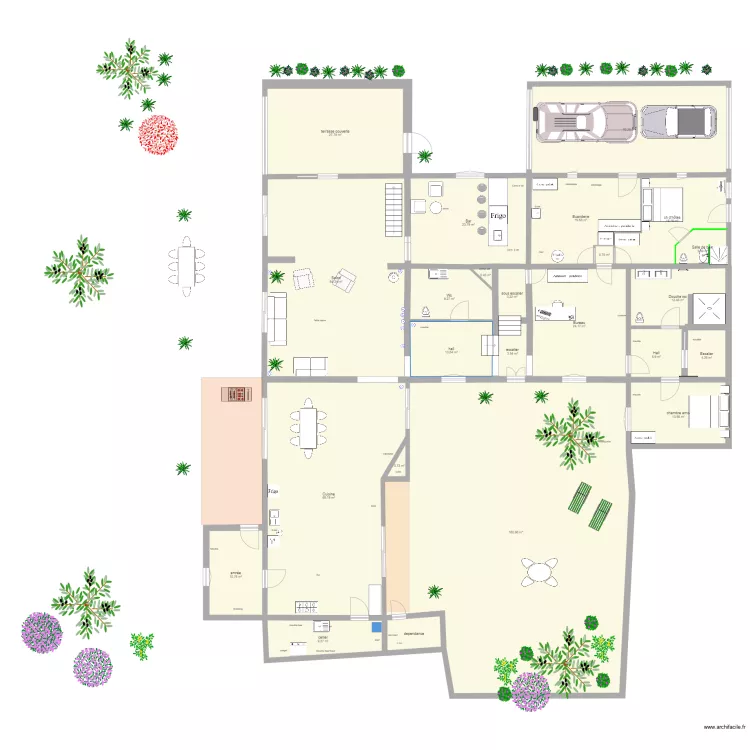 Mas ROUX BAS AVRIL 2017. Plan de 