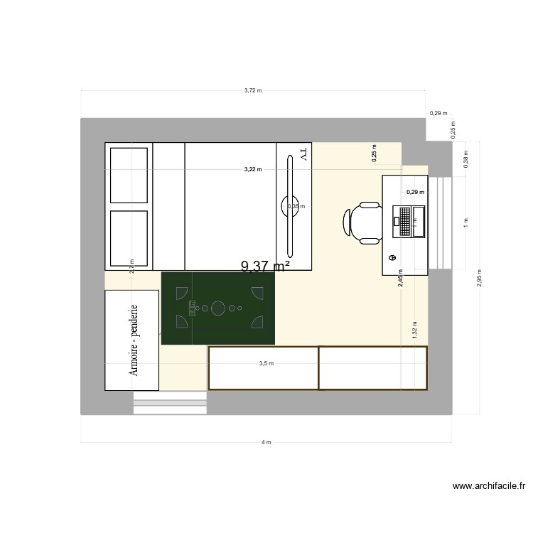 chambre louka. Plan de 0 pièce et 0 m2