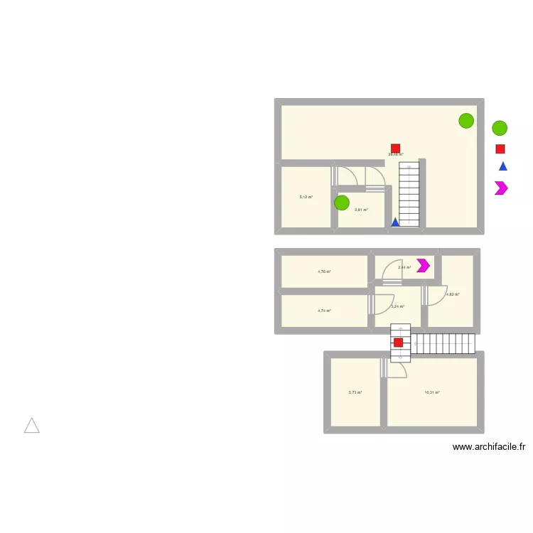 plan diverez. Plan de 10  et 72 m²