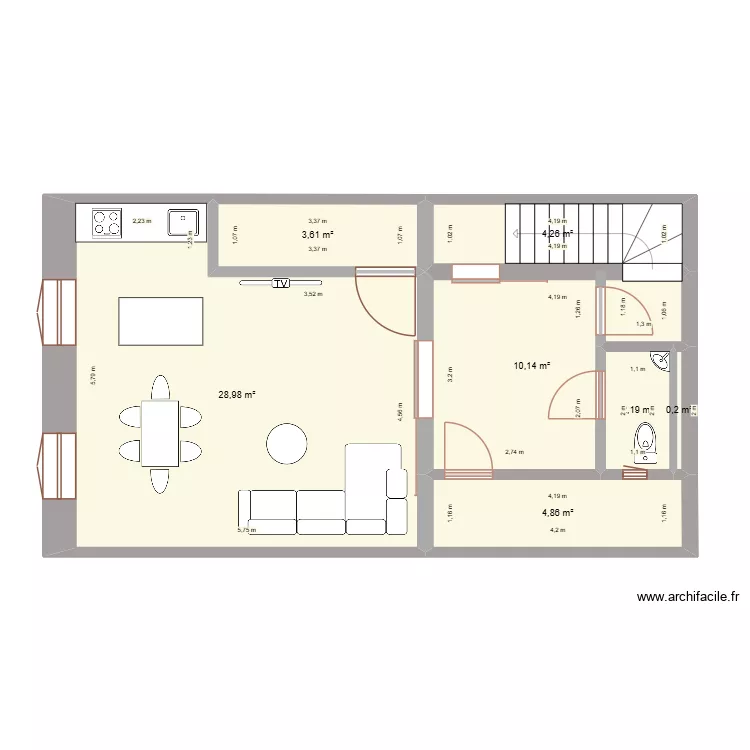 PLAN2. Plan de 7 et 54 m² PLAN2. Plan de 7 et 54 m²