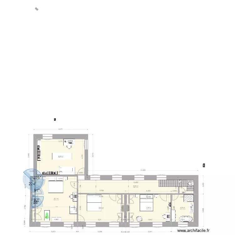 wimille 1ER ETAGE nouveau. Plan de 