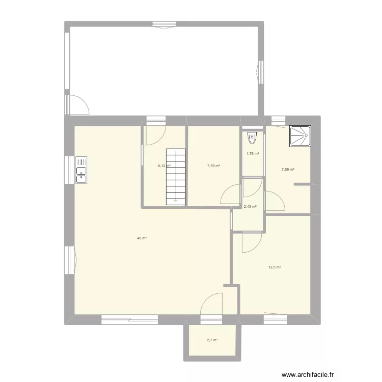 maison. Plan de maison. Plan de