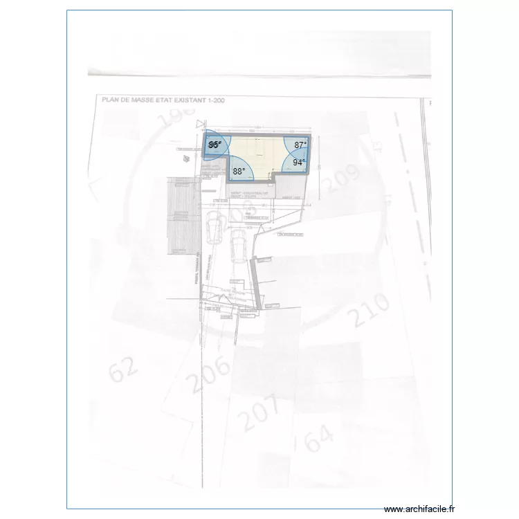 banoun existant. Plan de 