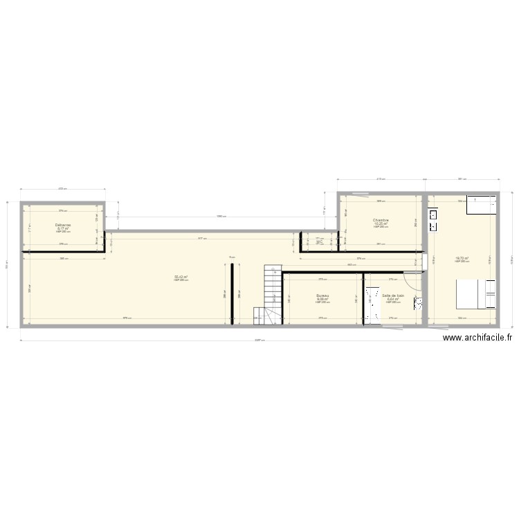plan maison lot A fresney modification . Plan de 7 pièces et 111 m2