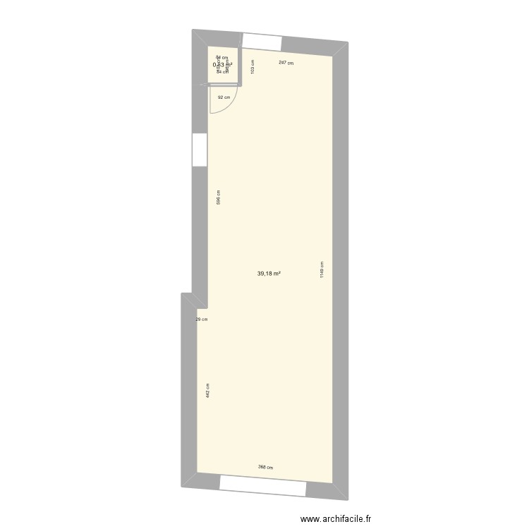 ATELIER HALYXE - Projet. Plan de 2 pièces et 40 m2