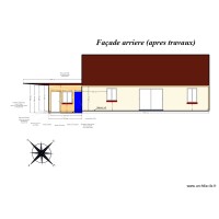 Plan de Façade apres travaux 2