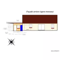 Plan de Fa&ccedil;ade apres travaux 2