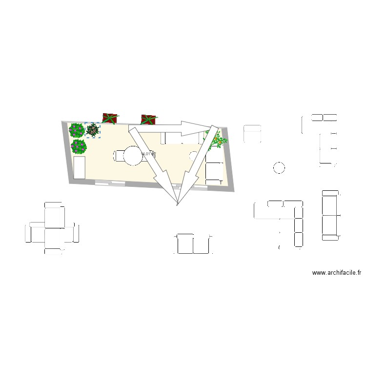 Terrasse Audibert. Plan de 0 pièce et 0 m2