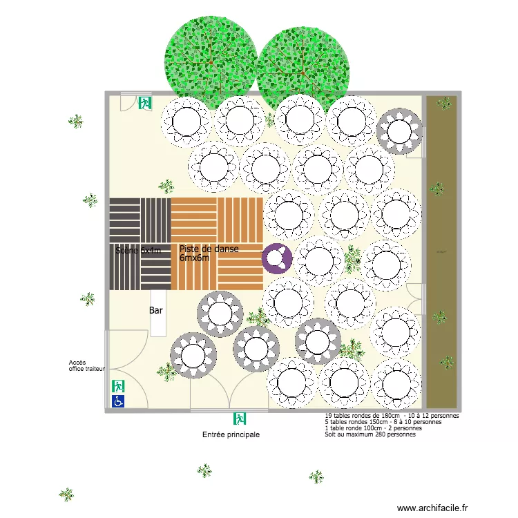 Pavillon des Oliviers implantation Chlo&eacute; et J&eacute;r&eacute;my V2. Plan de 
