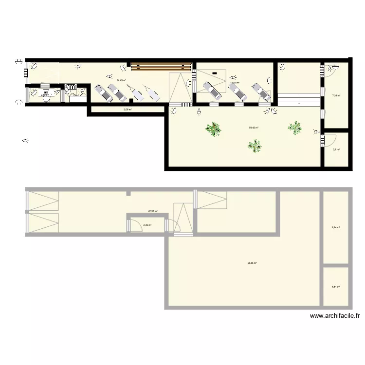 Atelier ETA. Plan de 
