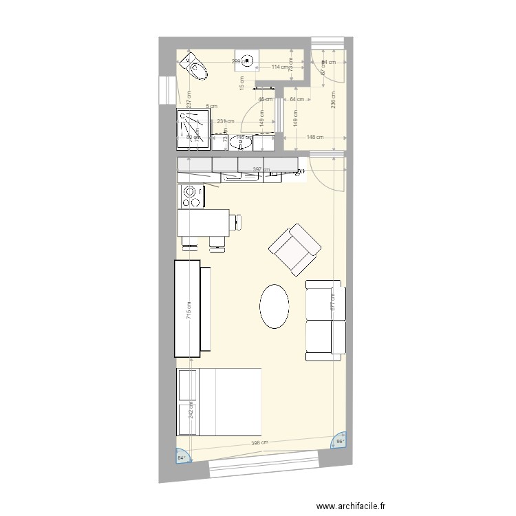 Clermont 1er étage. Plan de 0 pièce et 0 m2