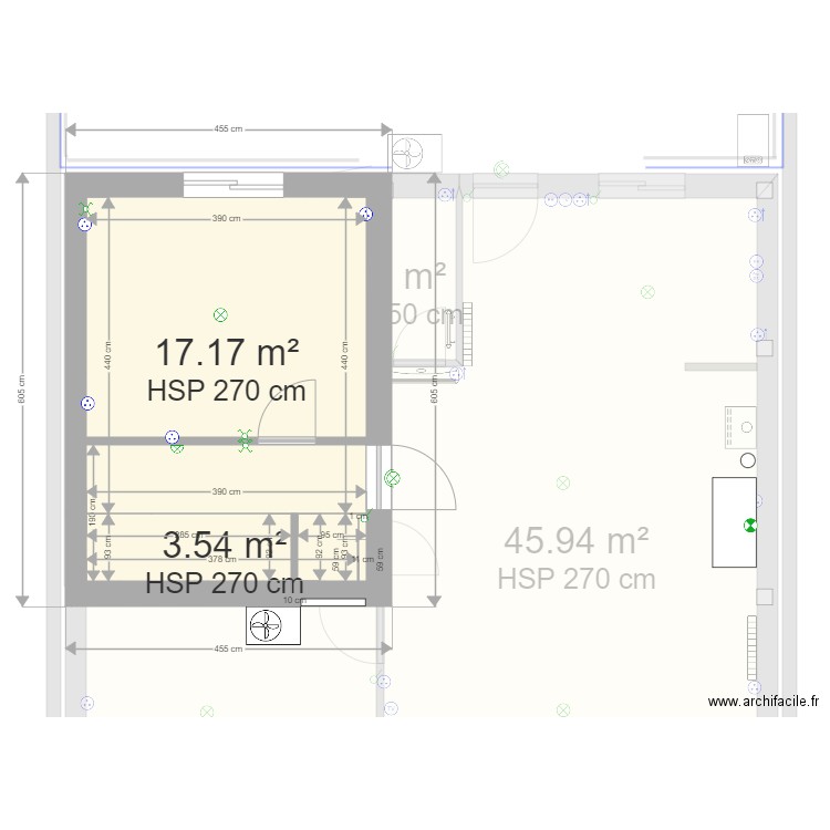 100 m new. Plan de 0 pièce et 0 m2