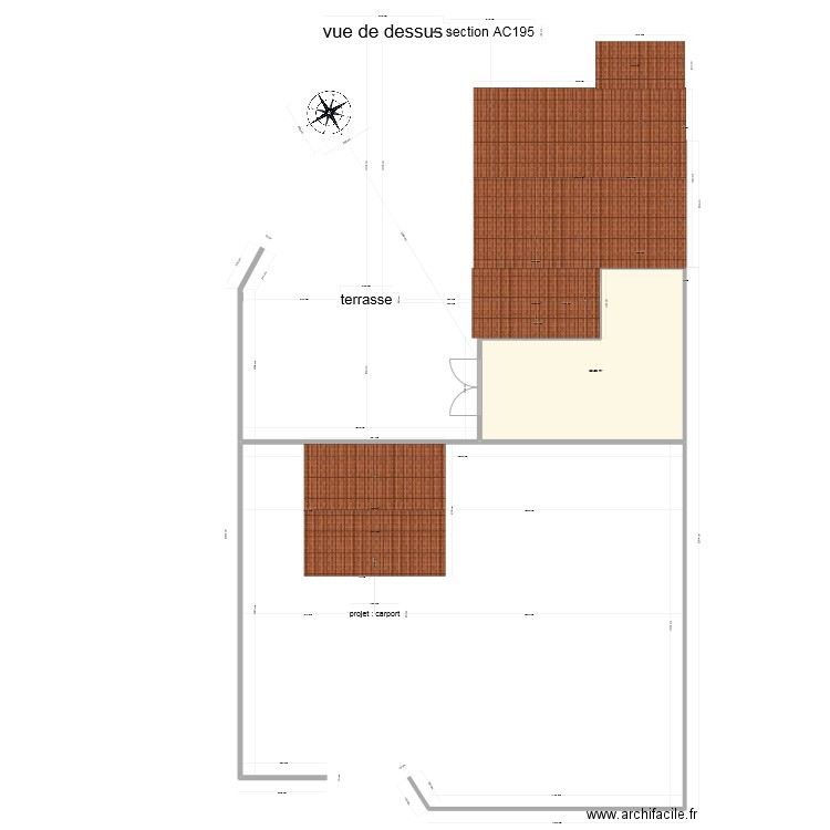 PLAN VUE DE DESSUS AC 195. Plan de 0 pièce et 0 m2