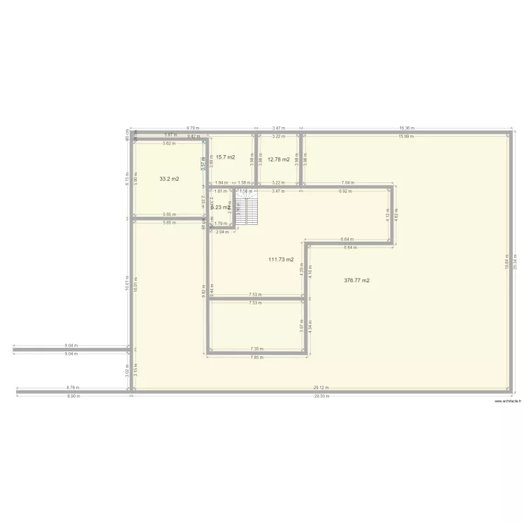 GARAGE MODIFIE. Plan de 