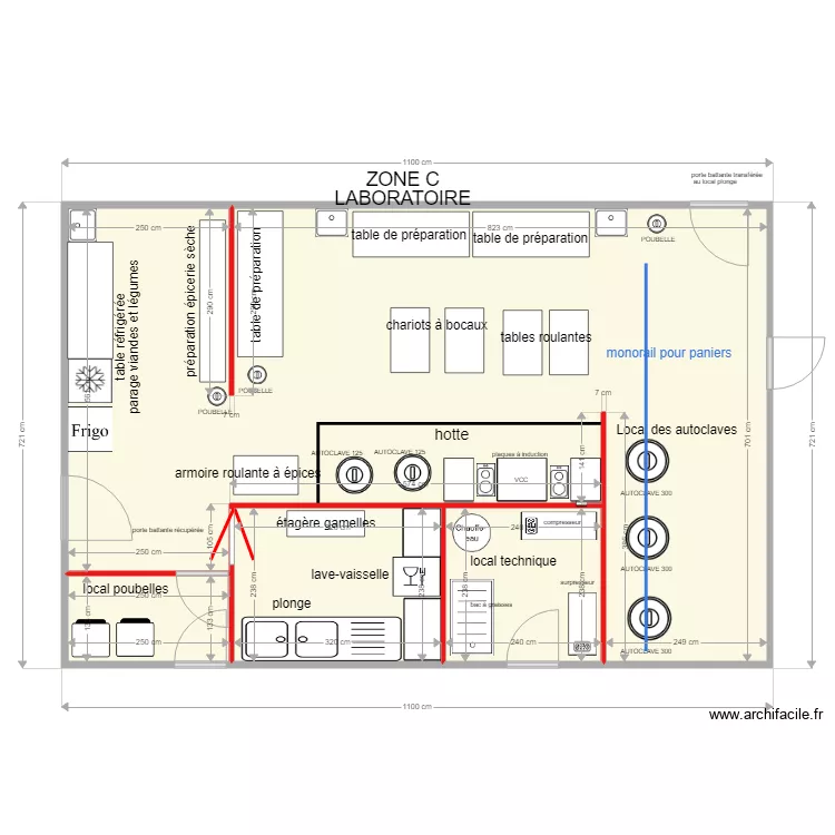 LABORATOIRE aménagement ZONE C rev 281218 coté. Plan de LABORATOIRE aménagement ZONE C rev 281218 coté. Plan de