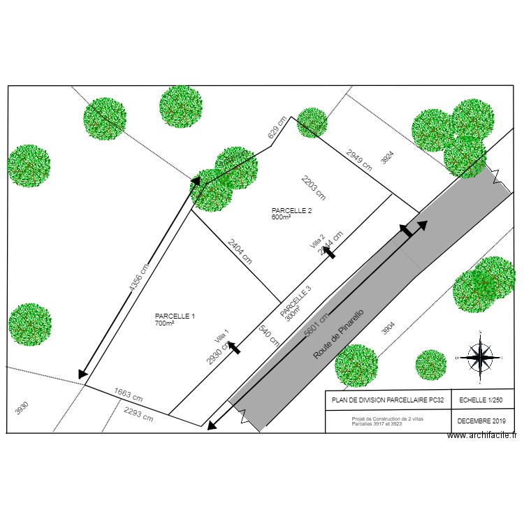 seb et julien ste lucie DIVISION PARCELLAIRE. Plan de 0 pièce et 0 m2