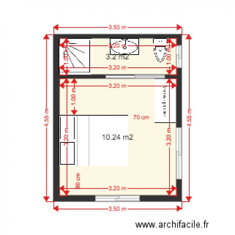 CHALET 1 CH 5. Plan de 0 pièce et 0 m2